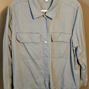 Woman Within, Plus Size (22/24) Olive colored, Casual, Jacket